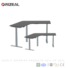 Taille réglable électrique de la mode 3 jambes ergonomiques 120 degrés station de travail à la maison bureau à la maison